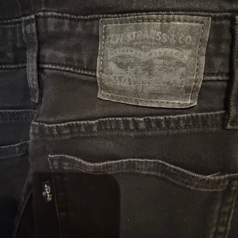 Levi’s Black Denim Overalls - Picture 2 of 6